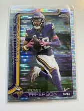 2025 Topps Chrome Justin Jefferson Pulsar Refractor