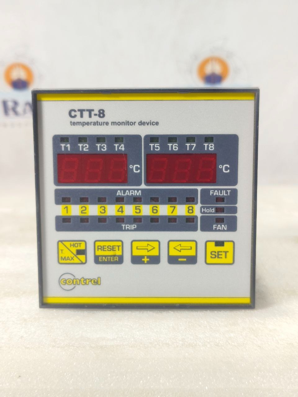 EUROPTEK CTT-8 TEMPERATURE MONITOR DEVICE T1-T8 ALARM FAULT FAN | FREE SHIPPING