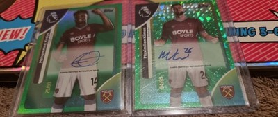 Topps Premier League 2026 2x West Ham Autos, Mo Kudos & Max Kilman Autos /99