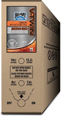 Bel-Ray 301389150033 V-Twin Semi-Synthetic Engine Oil - 20W50 - 6 Gal