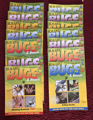 Real Life Bugs & Insects Magazines 50-63 Only NO BUGS Natural History Museum