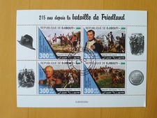 Djibouti 215e Anniversaire Bataille Napoleon Bonaparte CTO Oblitéré Bloc 2022