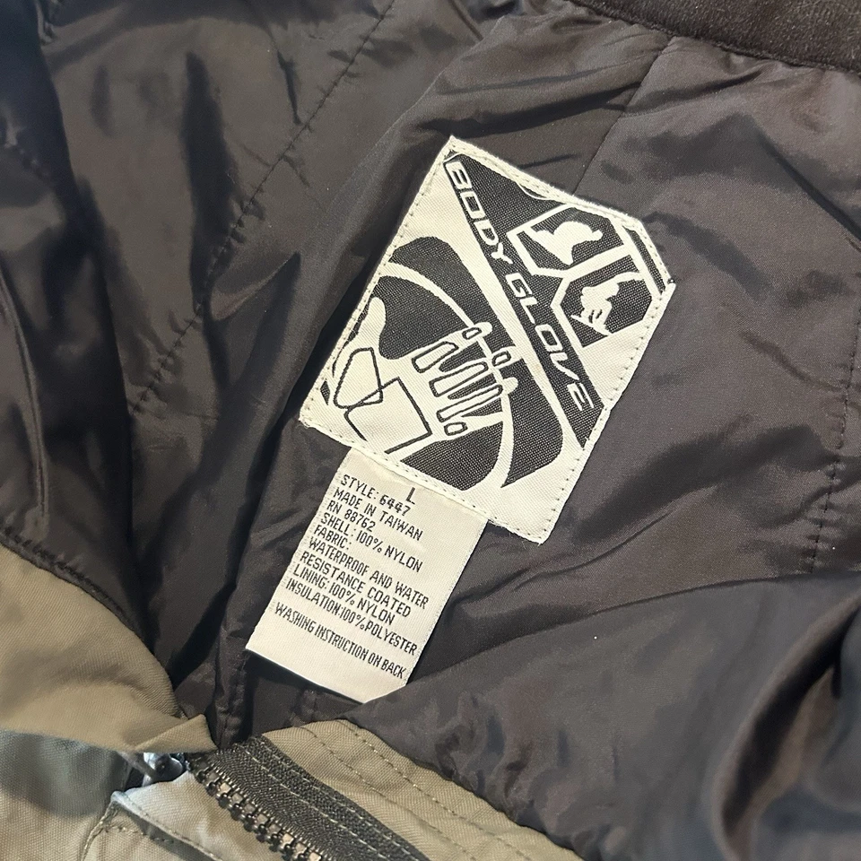 Guante corporal vintage 90S 2000S Y2K para pantalones de snowboard verdes para hombre grande Foto 3 de 4