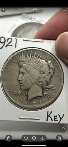 1921 High Relief Peace Dollar - Looks Fine! Better Date! Nice Eye Appeal***
