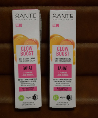 2x SANTE Glow Boost | Tagescreme mit Vitaminen | Naturkosmetik