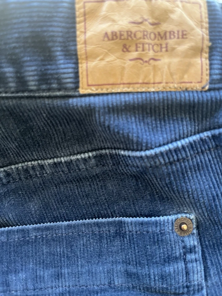 Pantalones de mezclilla acampanados vintage de pana para mujer Abercrombie & Fitch 6 Y2K con botones Foto 3 de 4