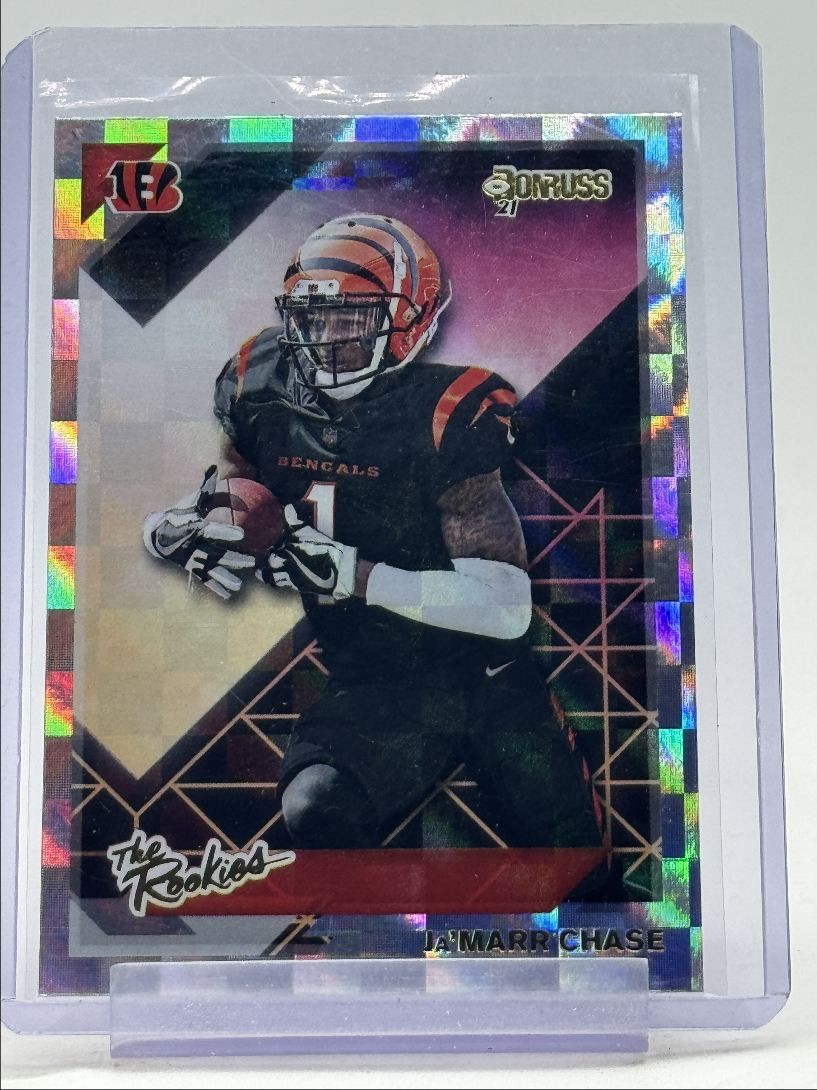 JA'MARR CHASE 2021 DONRUSS THE ROOKIES FOOTBALL BENGALS RC Q2956