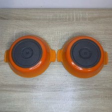2 x Cousances (Le Creuset) Gratin Dishes - 16cm - Volcanic Orange