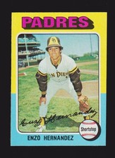 1975 TOPPS LARGE #84  Enzo Hernandez  SAN DIEGO PADRES  NM-MINT  A