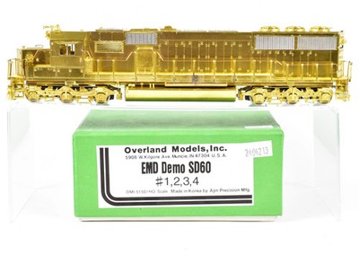 HO Brass OMI Overland Models Various Roads EMD Demo SD60 Nos. 1, 2, 3, 4