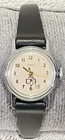 VTG TIMEX GIRL SCOUTS BROWNIE BROWN LEATHER BAND MANUAL WIND 24MM WATCH 5-3/4"
