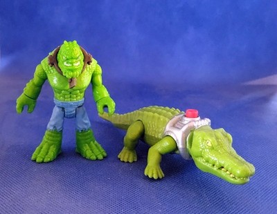 DC KILLER CROC w CROCODILE IMAGINEXT FIGURE - JUSTICE LEAGUE SUPER FRIENDS