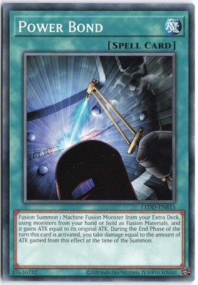 Yugioh - Power Bond LEDD-ENB15 Unlimited - Legendary Dragon Decks (2020 Date Rep