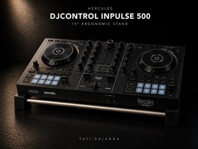 Hercules Inpulse 500 Stand   Premium 15° DJ Ergonomic Desktop Riser Holder Rack