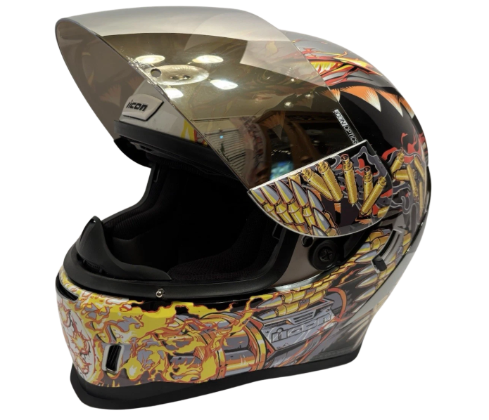 ICON AIRFORM WARTHOG フルフェイスヘルメット4/4 再値下げ ICON Full Face Motorcycle Helmet Tinted Visor Airform Warthog