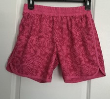 COLUMBIA SPORTSWEAR-L 14-16 Girl s Shorts-Pink-Star Burst-Elastic Waist-Pockets