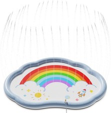 EagleStone Splash Pad for Kids & Pets 200CM Water Play Mat Large Sprinkler