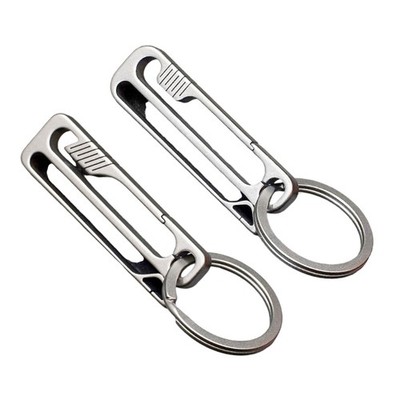 Quick Releases Spring Key Rings Metal Carabiner Clip Keyring for Camping