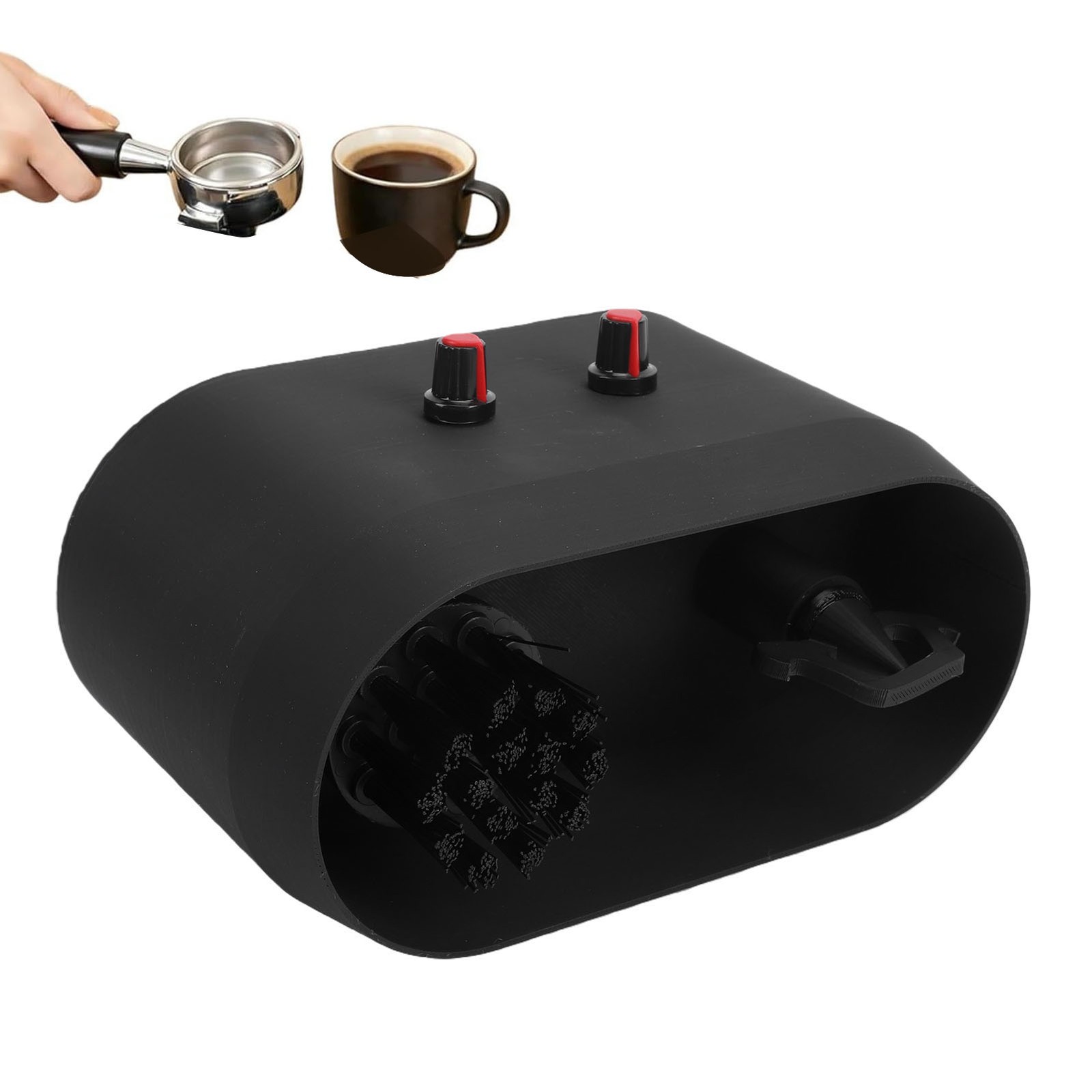 Coffee Portafilter Cleaning Kit Plastic Anti Spill Deep Cleansing Coffee Mac HOT