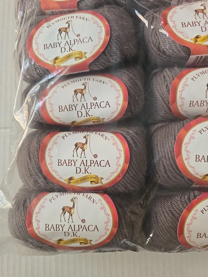 Lot of 10 Plymouth Yarn BABY Alpaca D.K. Luxury Color TAUPE 2290 50g / 70yd - Image 2 of 4