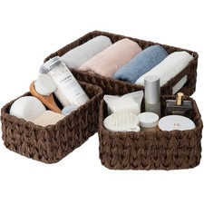 GRANNY SAYS Wicker Baskets for Organizing, Nesting Storage Baskets for Shelve...
