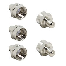Coax Cable Caps, F Type 75 Ohm Terminator, 5 Pack, Coax Terminator Caps for U...
