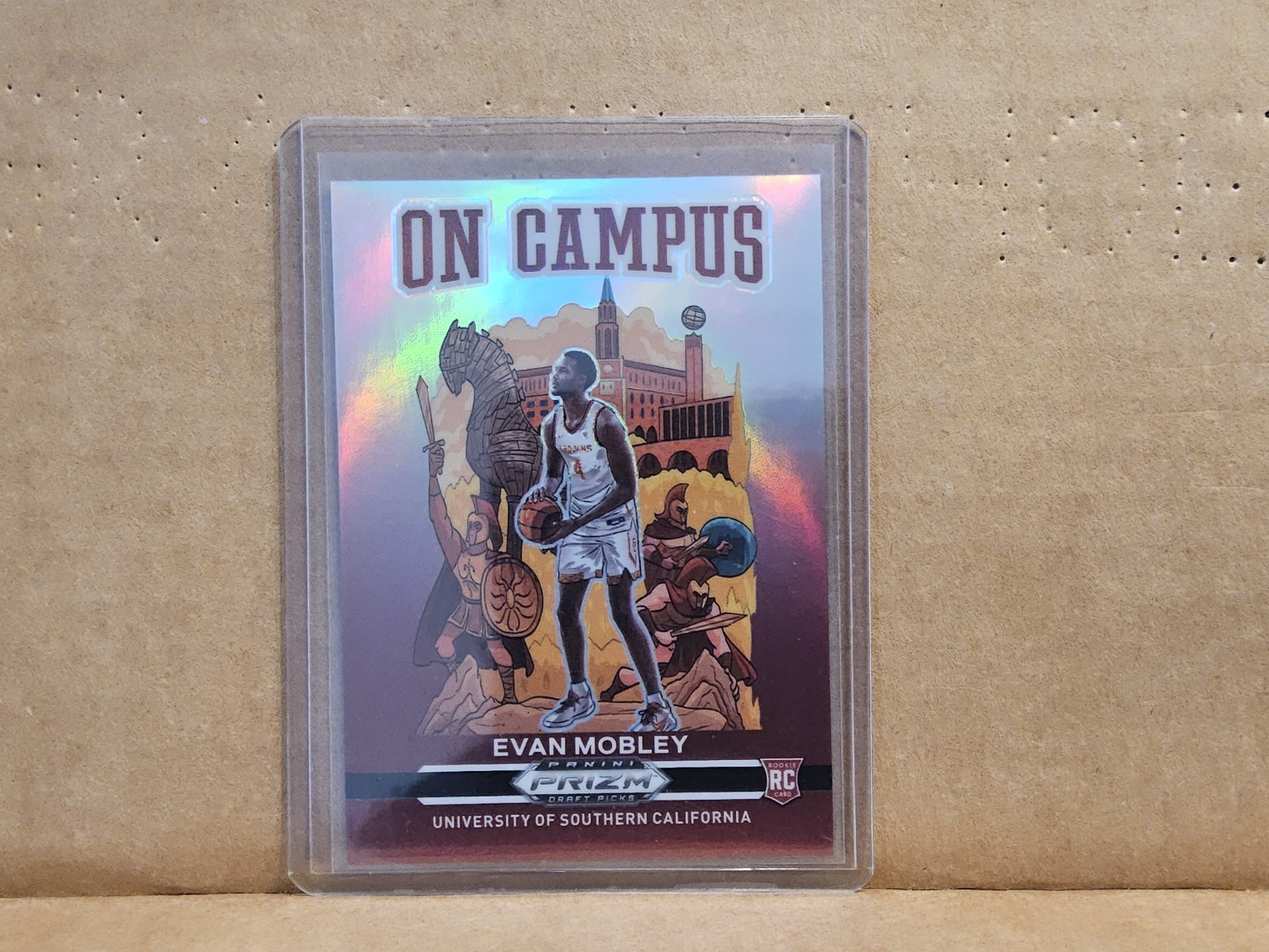 2021 Prizm Draft Picks Evan Mobley On Campus #2 RC SSP Case Hit 