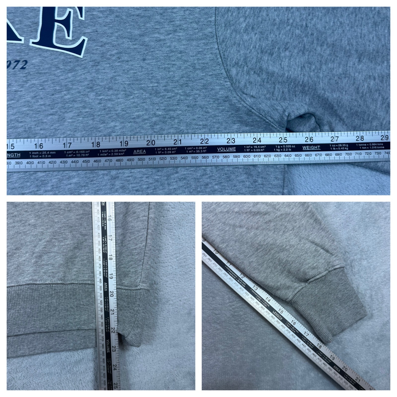 Vintage Nike Athletic Dept 1972 Grey Oversized Size Small Pullover Sweatshirt image 7