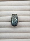 32.25ctw Malagasy Labradorite Carved Ring Sterling Silver Size 7 — photo 4