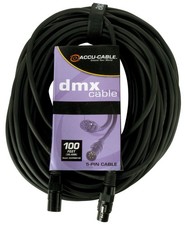 Accu Cable Dmx Power Cord Shielded High Quality 5 Pin Male Female Connector