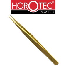 Horotec MSA12.303-S5 simple brass tweezer with fine tips, 130mm for watchmakers