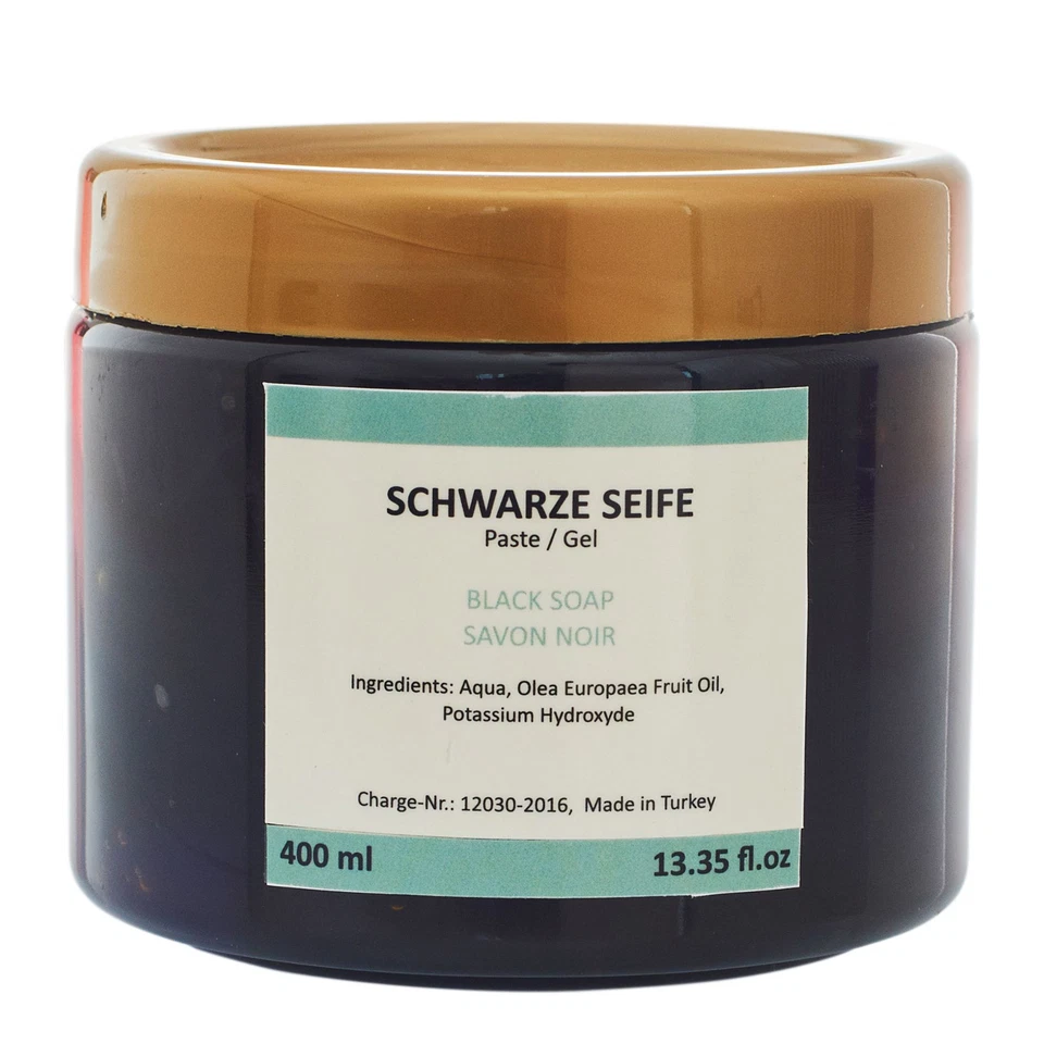 Schwarze Oliven-Seife Savon Noir 400 ml 100% reines Olivenöl vegan & natürlich - Bild 2 von 4