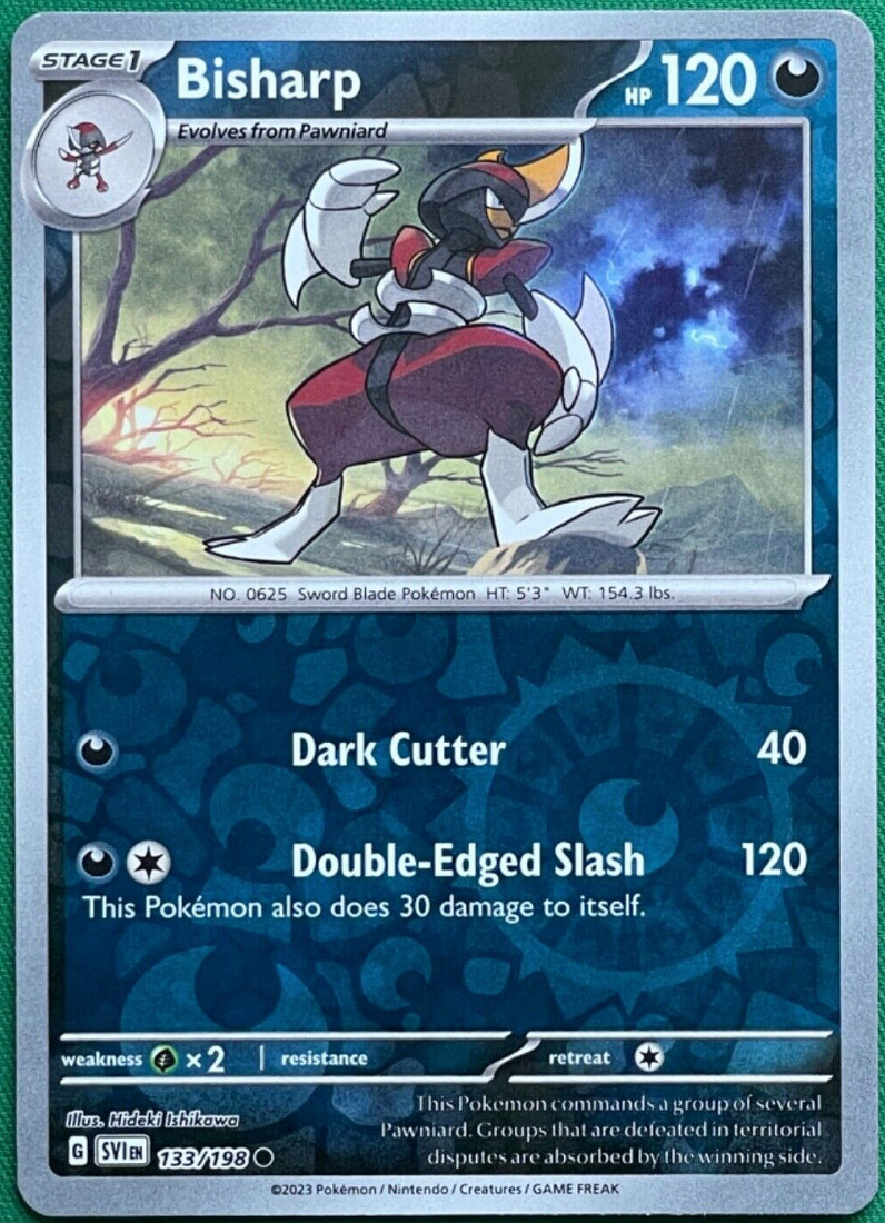 Pokémon - Bisharp 133/198   -  Scarlet & Violet - Reverse Holo - NM/M - NEW