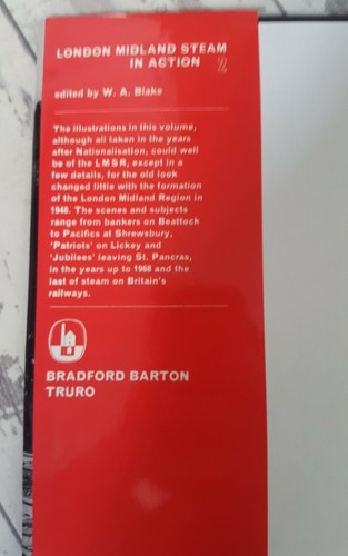 London Midland Steam in Action 2 Hardback 1975 W.A Blake Vintage Railway Book - Picture 5 of 6