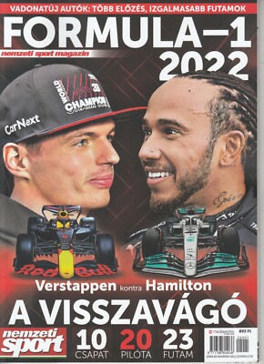 LEWIS HAMILTON MAX VERSTAPPEN FERNANDO ALONSO Hungarian magazine 2022 
