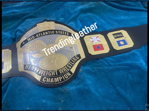 NWA Mid Atlantic Championship Belt 2mm Brass Brand New Wrestling Title - Picture 10 of 10