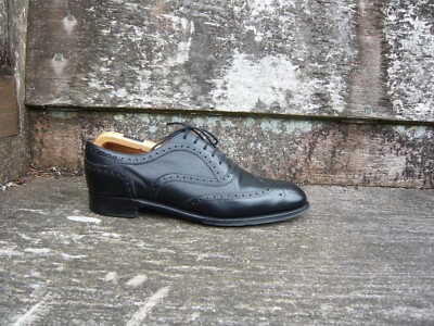 JOSEPH CHEANEY BROGUES SCHUHE SCHWARZ LEDER UK7,5 HERREN EVERETT HERVORRAGENDER ZUSTAND SELTEN
