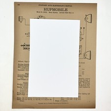 Vtg 1919 R Hupmobile 1914-15 4-40 6-45 Apperson Standard Electrician Manual