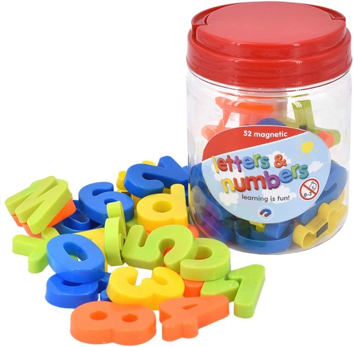 52pc Magnetic Letters Alphabet & Numbers Fridge Magnets Toys Kids Learning Gift - Picture 1 of 6