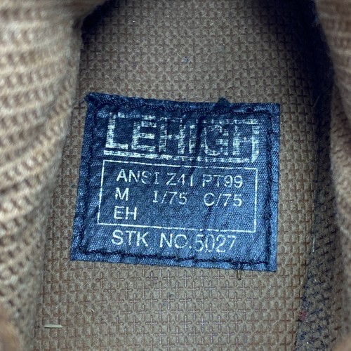 LEHIGH SAFTEY BOOTS TALL LINEMEN WORK BOOTS INSULATED BROWN LACE UP ANSI Z71 10W - Picture 5 of 12