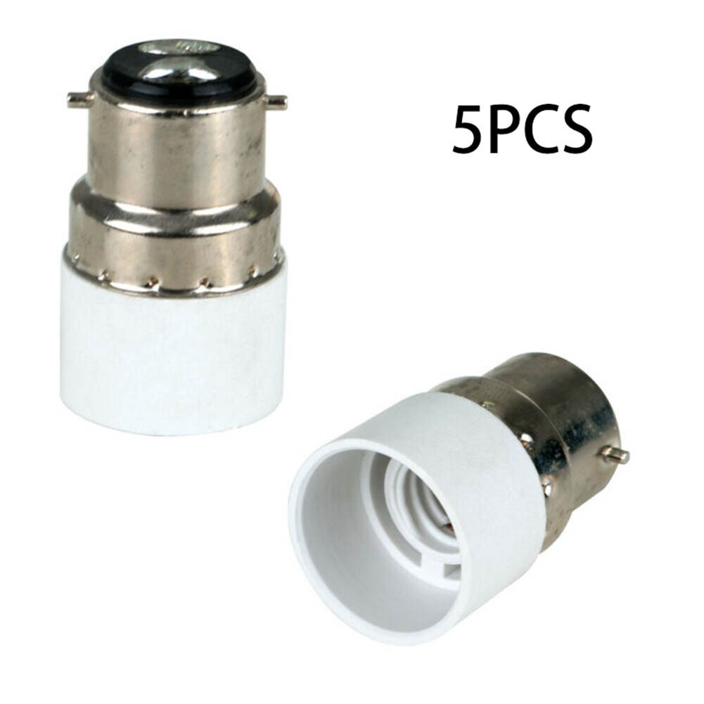 5PCS BC B22 To Small Screw SES E14 LightBulb Adaptor Lamp Converters eBay