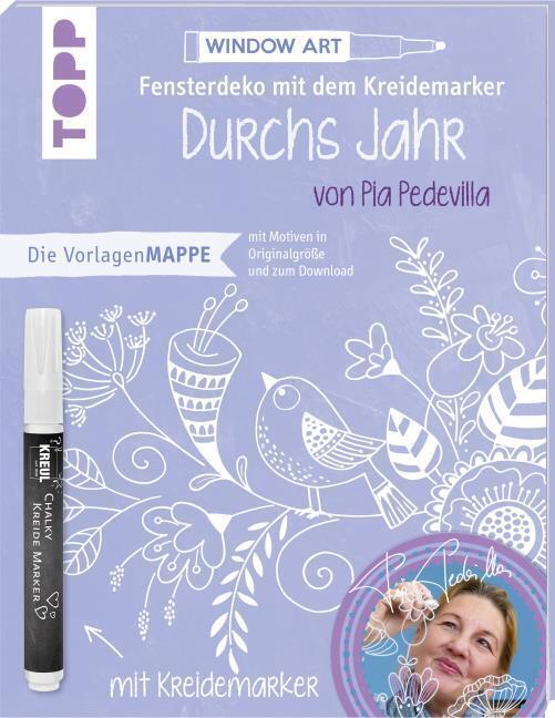 Thumbnail - Vorlagenmappe Fensterdeko Mit Dem Kreidemarker - Durchs Jahr Mit Pia