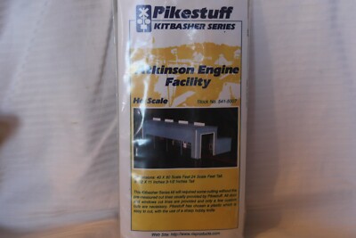 HO Scale Pikestuff, Atkinson Engine Facility Building Kit, #541-5007 BNOS