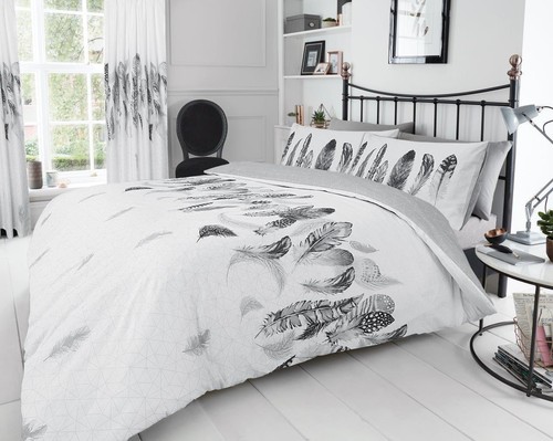 Reversible Duvet Quilt Cover Bedding Set Single Double King Size With Pillowcase - Picture 6 of 73