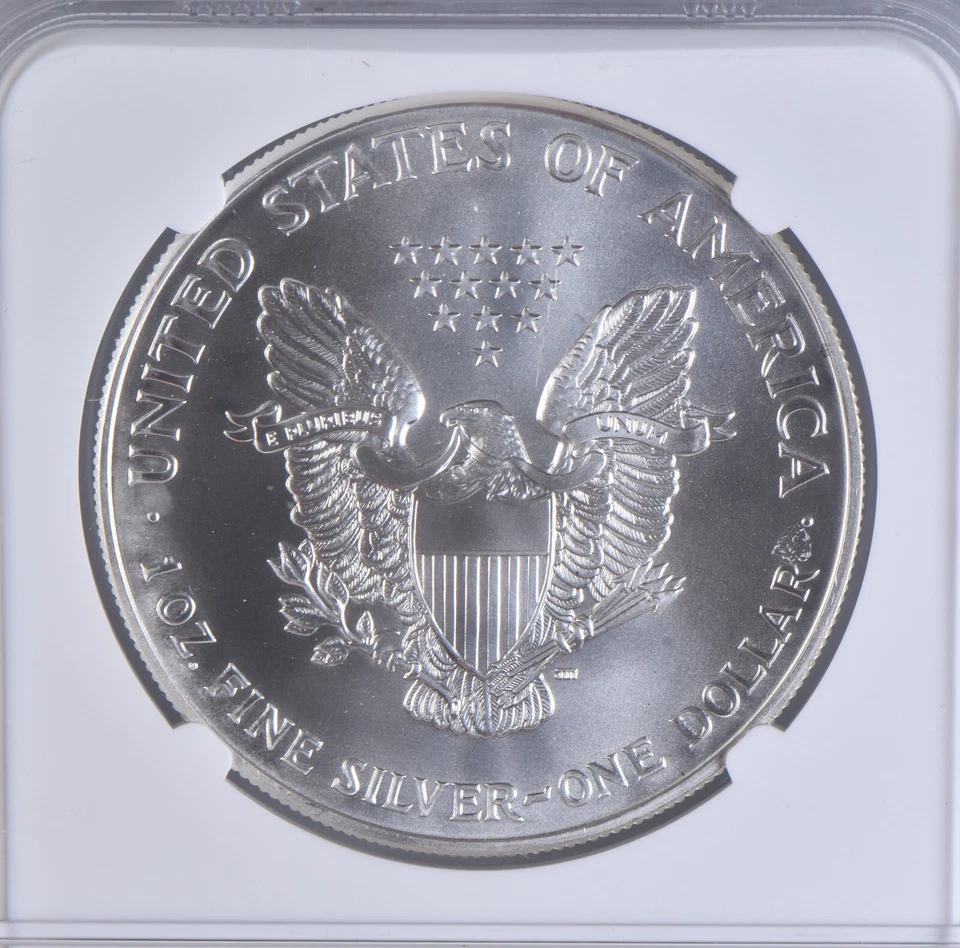 2000 Millennium Set MS69 American Silver Eagle NGC Brown Label - Image 4 of 4