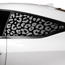 Fits Lexus RC 2015 - 2023 Window Leopard Cheetah Print Decal Sticker