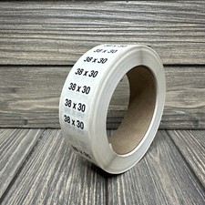 38x30 Retail Size Stickers for Store Boutique Clothing Label Apparel Roll