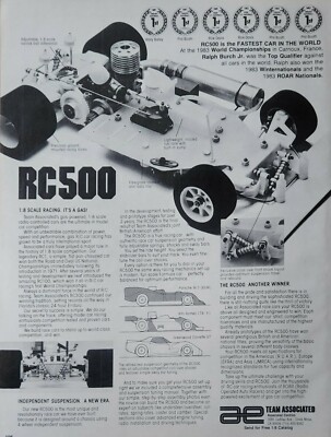 RC500 Team Associated Car Print Ad Ephemera Wall Art Decor 1:8 | eBay