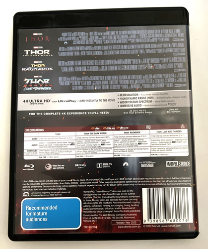 Thor: 4 Movie Collection 4K Ultra HD | Region Free - Bild 2 von 6
