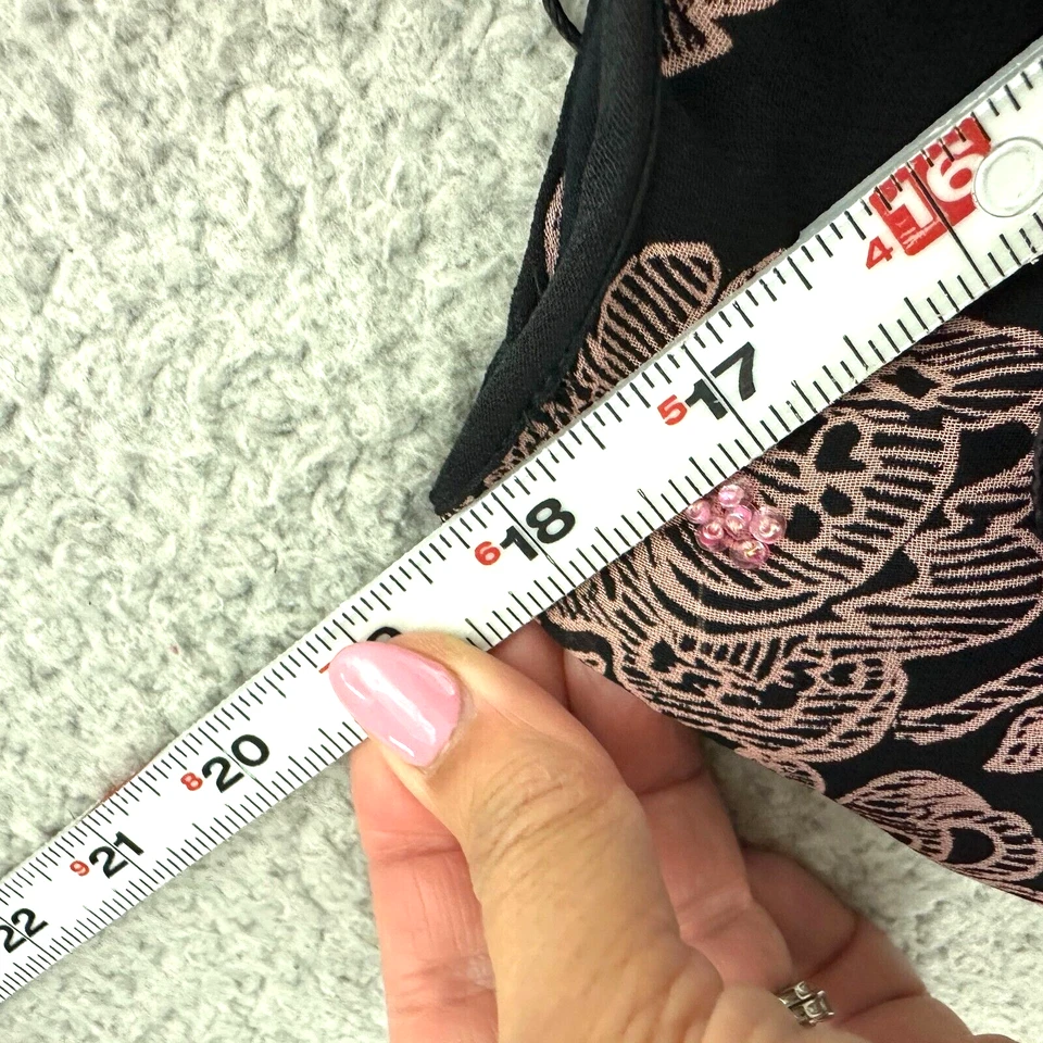 Винтажный Y2K фея скольжения платье sz средний бисером бахрома кисточки Whimsigoth 90-х выпускного - Изображение 3 из 4